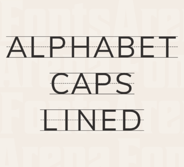 Alphabet Caps Lined by FontsArena