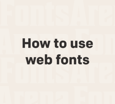How to use web fonts