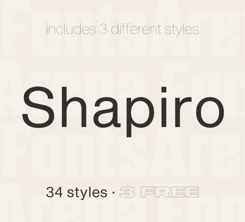 Shapiro by OGJ Type Design