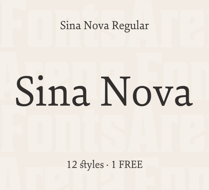 Sina Nova by Hoftype