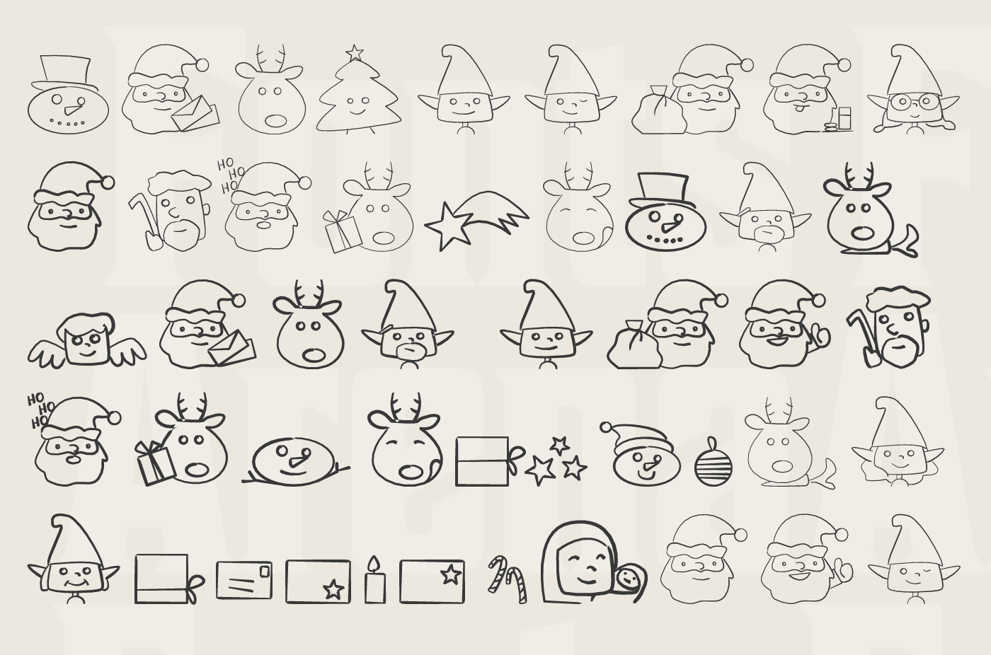 Christmas People Ding free icon font