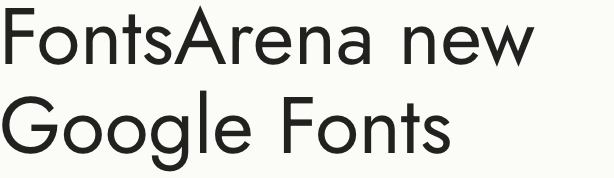 Free font Jost on Google Fonts