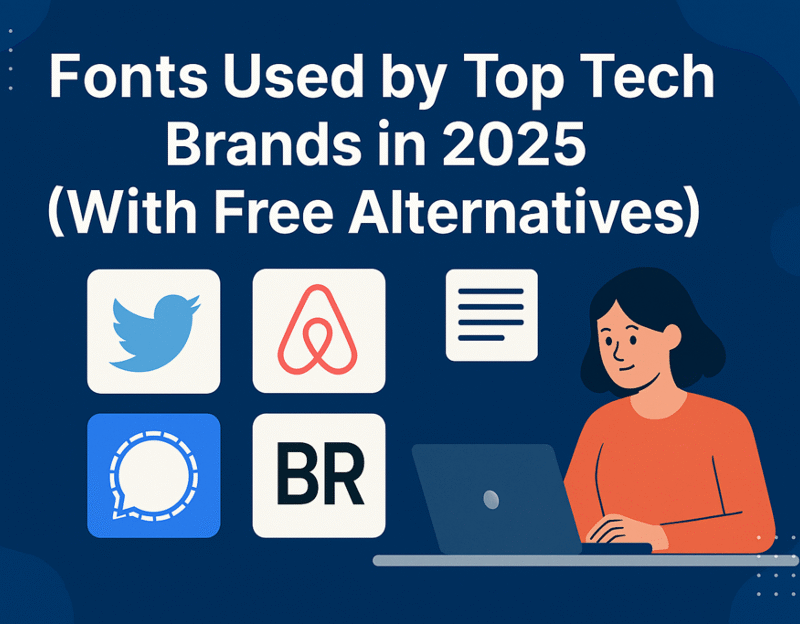 Fonts Used by Top Tech Brands in 2025 (With Free Alternatives)