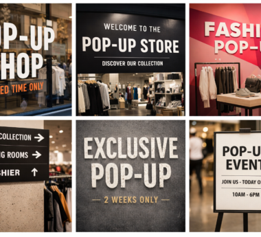 Designing Retail Materials: Typography Tips for Pop-Up Shops