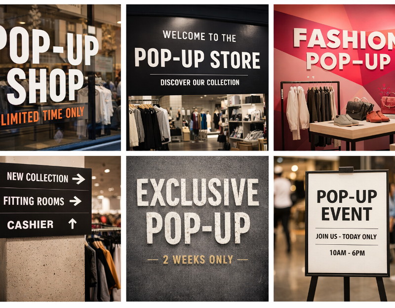 Designing Retail Materials: Typography Tips for Pop-Up Shops