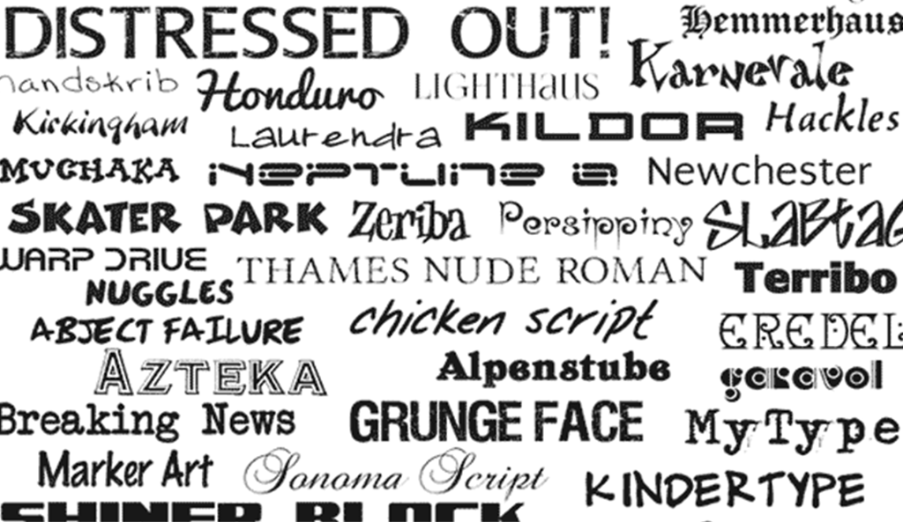 Scelta di un font