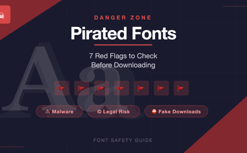 Pirated Fonts: 7 Red Flags to Check Before Downloading