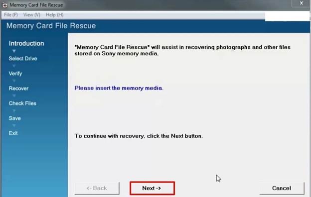 click next button