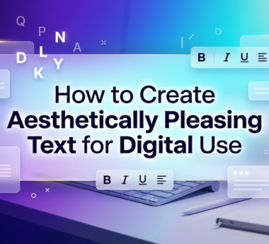 How to Create Aesthetically Pleasing Text for Digital Use