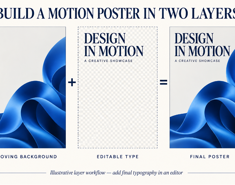 How to Make a Motion Poster with Seedance 2.5 and Keep Text Sharp