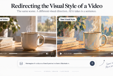 Redirecting the Visual Style of a Video the Way You Already Redirect a Static Design