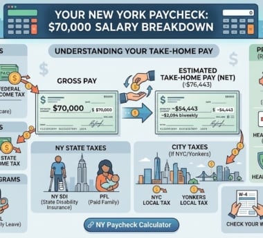 $70,000 Salary in New York: What Is Your Actual Take-Home Pay?