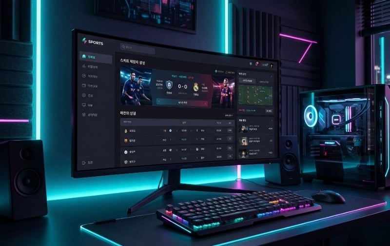 사이버펑크와 이스포츠(E-sports) 미학: 한국 웹디자인을 사로잡은 네온 타이포그래피와 UI 혁신